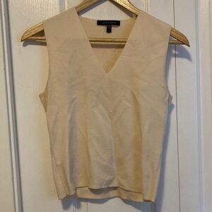 Judith & Charles cream knit tank/vest